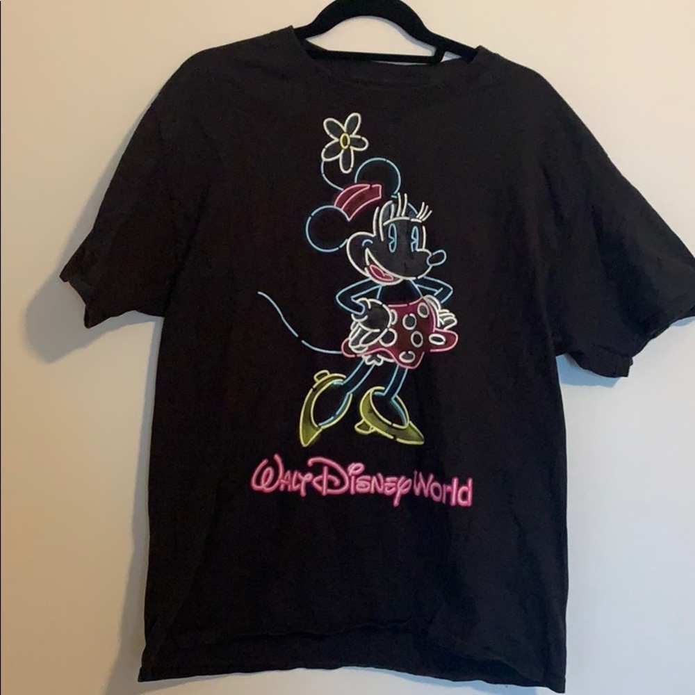 Disney glow in the dark Minnie tee
